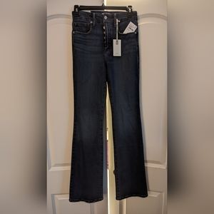 NWT Good American Womens Good Legs Straight Denim Blue Jeans Size 2/26